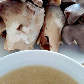 Homemade Tonkotsu (Pork Bone) Ramen Broth: I love to eat Ramen, but most Ramen shops use way too much salt and MSG for my liking, which makes me very thirsty. So I decided to make my own low sodium, zero-MSG pork bone broth that is so thick and collagen-rich that it makes you just want to slurp up every last drop!