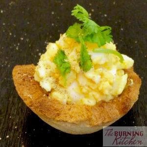 Egg Mayo Toast Cups: quick and easy snack of egg mayo salad in toasted bread cups with ingredients you already have in your kitchen!