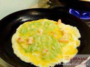 Loofah Prawn Omelette