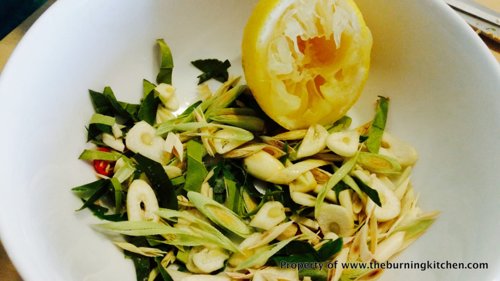 The Burning Kitchen | Thai Smoked Lemongrass Mullet