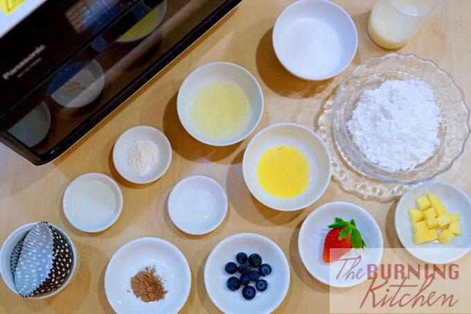 Japanese Steamed Cakes (Mushi-Pan) - Ingredients